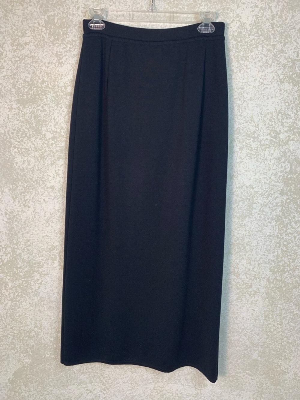 Stizzoli Black  Lana Wool Maxi Skirt Italy Size Small